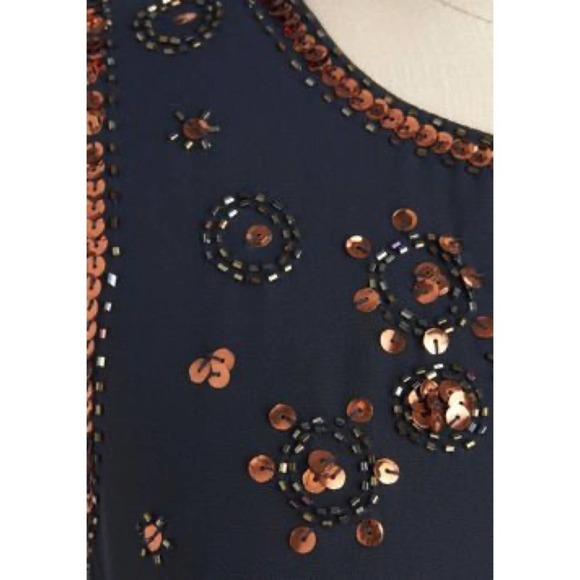 ModCloth Moonrise Blingdom Navy Sequin Dress, S - Picture 2 of 10